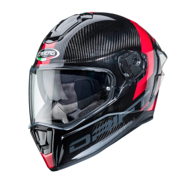 CASCO MOTO INTEGRALE CABERG DRIFT EVO SONIC ANTRACITE ROSSO