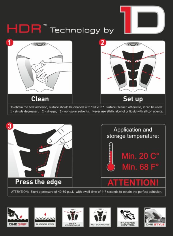 PROTEGGI SERBATOIO MOTO UNIVERSALE TRASPARENTE ONEDESIGN