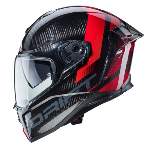 CASCO MOTO INTEGRALE CABERG DRIFT EVO SONIC ANTRACITE ROSSO