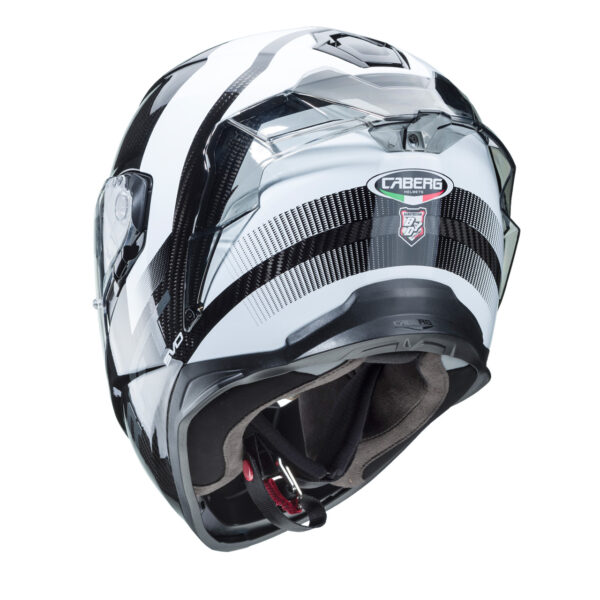 CASCO MOTO INTEGRALE CABERG DRIFT EVO CARBON SONIC ANTRACITE BIANCO