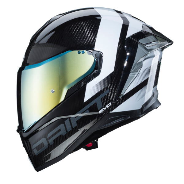 CASCO MOTO INTEGRALE CABERG DRIFT EVO CARBON SONIC ANTRACITE BIANCO