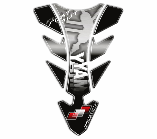 PROTEGGI SERBATOIO MOTO IN RESINA NERO-ARGENTO YAMAHA