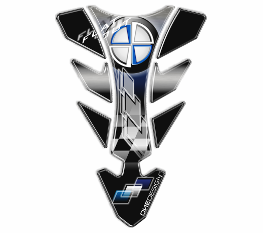 PROTEGGI SERBATOIO MOTO IN RESINA NERO-BLU BMW