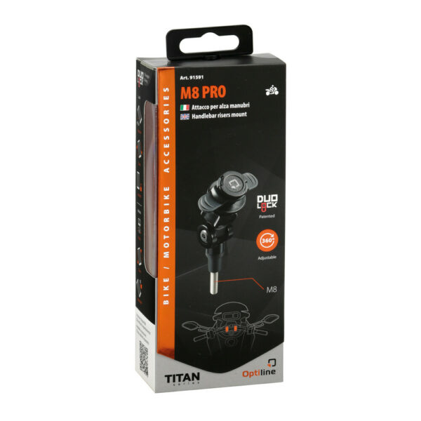 Supporto OPTILINE Con Attacco Per Viti e Riser M8 lampa 91591 Titan M8 Pro
