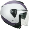 Casco Moto Jet CGM 125g VIPER BICO Viola Bianco Opaco