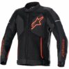 GIACCA MOTO ALPINESTARS VIPER V3 AIR FLUO ROSSO NERO