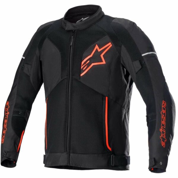 GIACCA MOTO ALPINESTARS VIPER V3 AIR FLUO ROSSO NERO