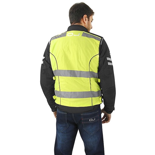 Gilet Moto Flash Ad Alta Visibilità OJ  J1390 Giallo Fluo