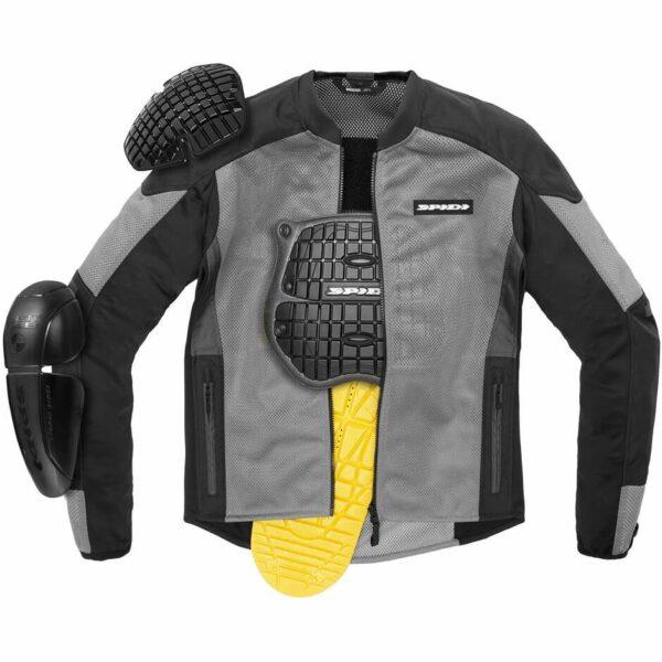 GIUBBOTTO MOTO SUPER ESTIVA SPIDI SUPER NET GRIGIO NERO