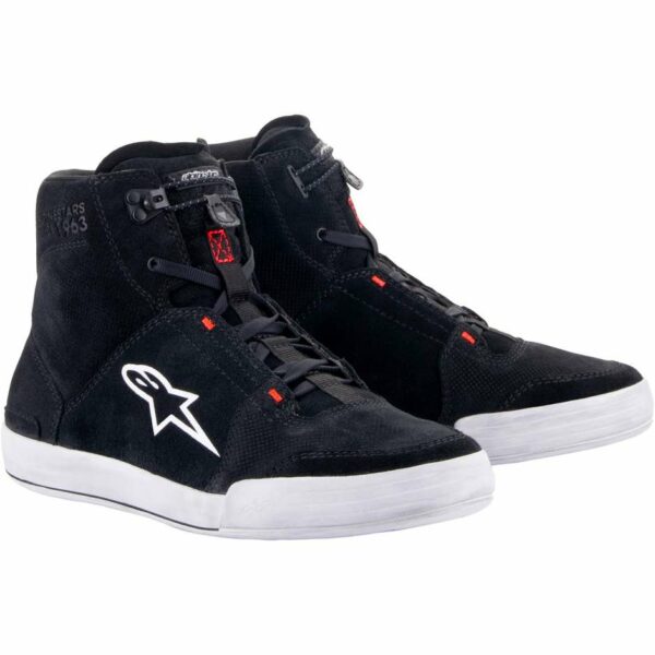 SCARPE MOTO CHROME SHOES BLK  ALPINESTARS CHROME NERO/BIANCO