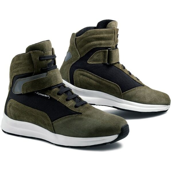 Scarpe Moto Sportive Certificate Stylmartin AUDAX WP Verde Militare