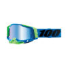 OCCHIALI MOTO CROSS ENDURO 100% GOGGLES RACERCRAFT 2 FREMONT LENTE BLU SPECCHIATA