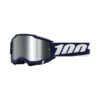 OCCHIALI MOTO CROSS ENDURO 100% ACCURI 2 GOGGLE MIFFLIN MIRROR SILVER