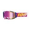 OCCHIALI MOTO CROSS ENDURO 100% RACECRAFT 2 MISSION MIRROR IRIDIUM PINK