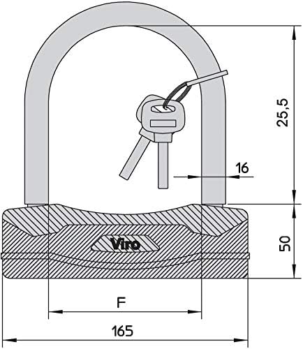 ARCO LUNGO IN ACCIAIO MOTO/SCOOTER MM.255 183.255 VIRO