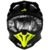 CASCO MOTO CROSS CAMO GIALLO FLUO NERO OPACO JUST1 J39 KINETIC