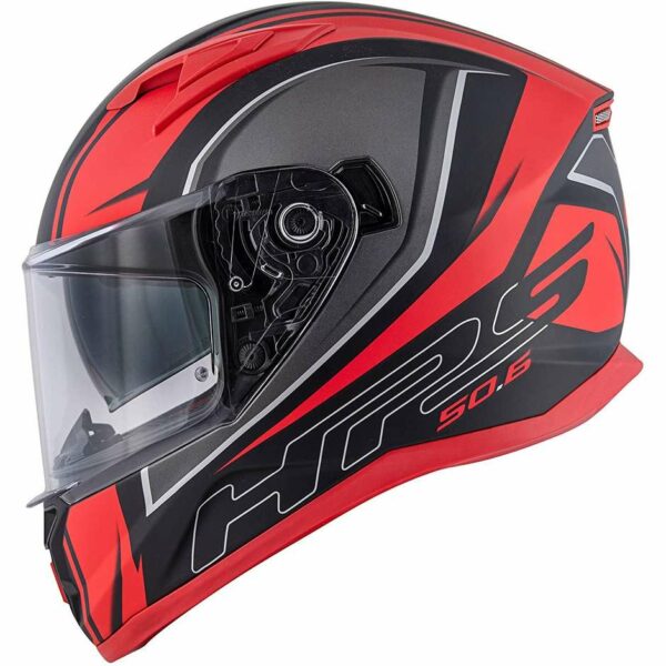 Casco Moto Integrale Givi 50.6 Stoccarda Blades Nero Opaco Rosso