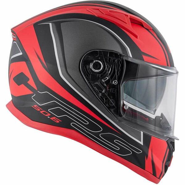 Casco Moto Integrale Givi 50.6 Stoccarda Blades Nero Opaco Rosso