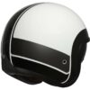 CASCO MOTO JET ORIGINE SPRINT RECORD NERO BIANCO LUCIDO