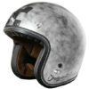 CASCO MOTO ORIGINE PRIMO VINTAGE SCACCO SILVER OPACO