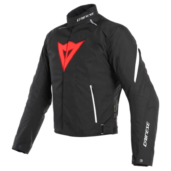GIACCA MOTO IN TESUTO DAINESE LAGUNA SECA 3 D-DRY NERO ROSSO BIANCO