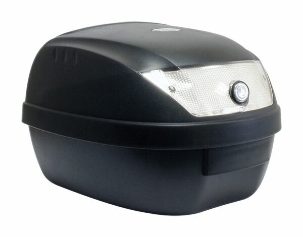 BAULETTO MOTO/SCOOTER 28L NERO 39x39x29cm (1 Casco) Fornito di Piastra