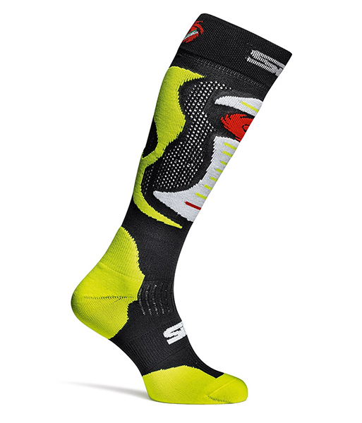 CALZE MOTO SIDI FAENZA COLORE GIALLO FLUO
