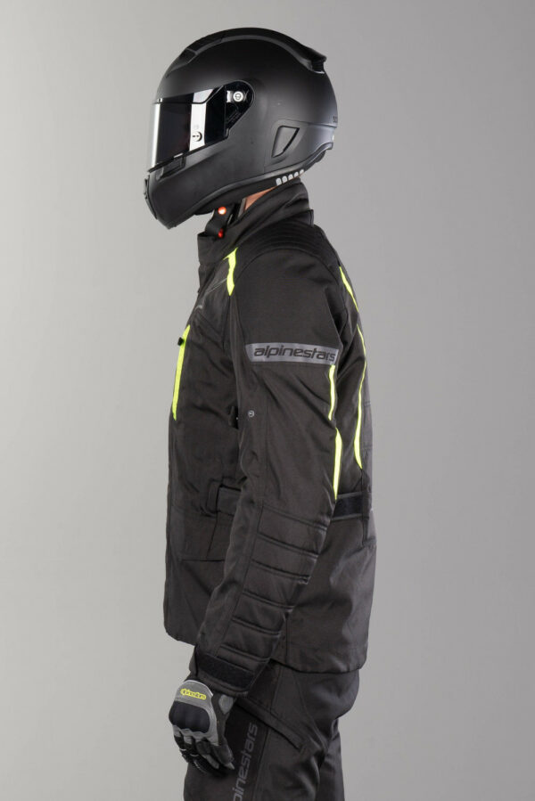 GIACCA MOTO ALPINESTARS GRAVITY DRYSTAR JACKET NERO GIALLO FLUO