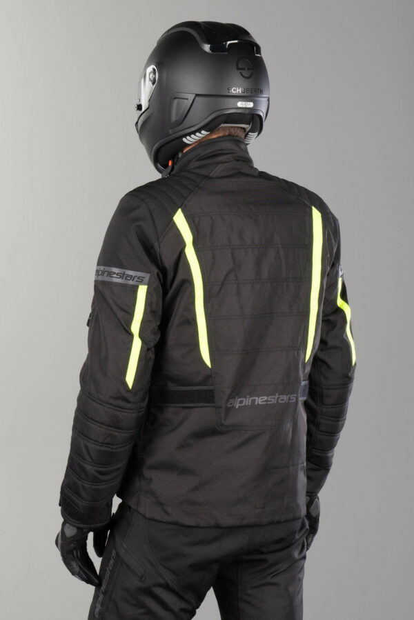 GIACCA MOTO ALPINESTARS GRAVITY DRYSTAR JACKET NERO GIALLO FLUO