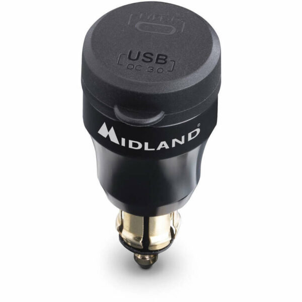 Caricatore per Moto midland USB+USB-C