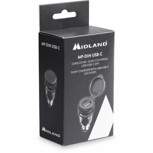 Caricatore per Moto midland USB+USB-C