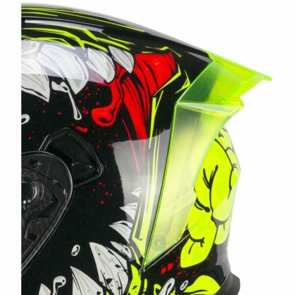Casco Moto Jet CGM 127X DEEP FREAKER Nero Giallo fluo