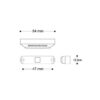 FARO POSTERIORE LED Posizione/Stop OMOLOGATO BARRACUDA MICRO TIGER LED