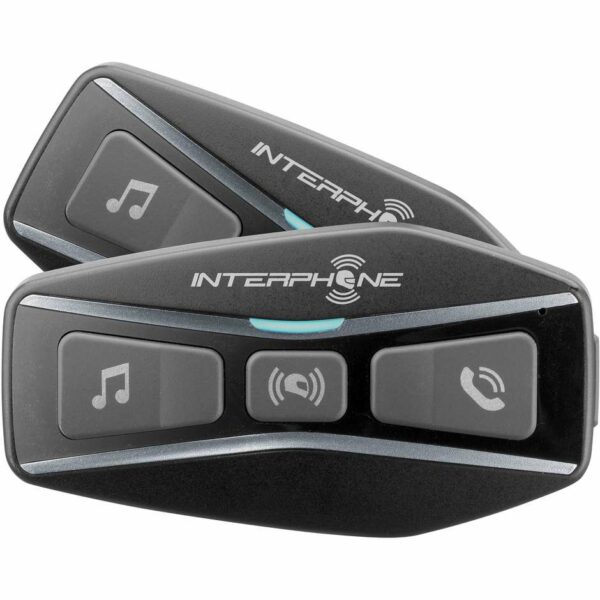 INTERFONO MOTO CELLULARE LINE U-COM 4 KIT COPPIA (X 2 CASCHI)