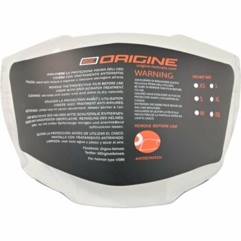 Visiera per Caschi Origine Palio 2.0 Trasparente