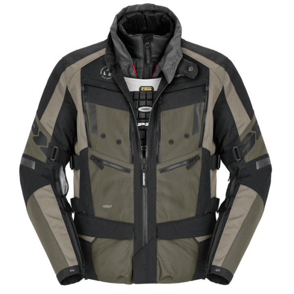 Giacca Moto Spidi 4 Season Evo H2Out Verde Militare