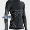 MAGLIA INTIMA MANICHE LUNGHE SEAMLES DRYAM SPARK  BRIO Heavy Nero