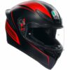 CASCO MOTO INTEGRALE AGV K1 S WARMUP MATT BLACK/RED E2206