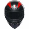CASCO MOTO INTEGRALE AGV K1 S WARMUP MATT BLACK/RED E2206