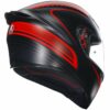 CASCO MOTO INTEGRALE AGV K1 S WARMUP MATT BLACK/RED E2206