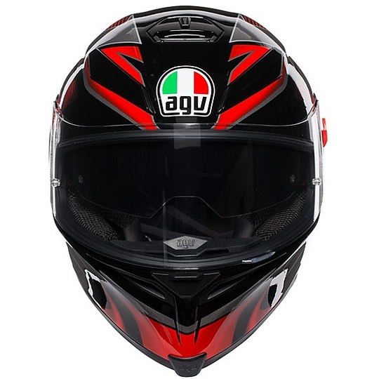 CASCO MOTO AGV K5 S MULTI HURRICANE 2.0 BLACK RED
