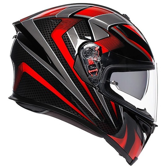 CASCO MOTO AGV K5 S MULTI HURRICANE 2.0 BLACK RED