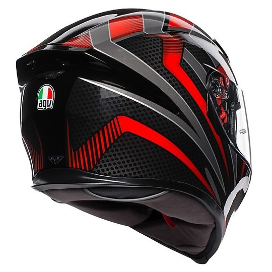 CASCO MOTO AGV K5 S MULTI HURRICANE 2.0 BLACK RED