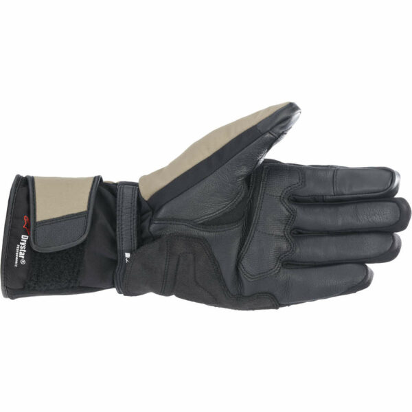 Guanti Moto Touring Alpinestars DENALI AEROGEL DRYSTAR Nero Khaki Rosso FLuo