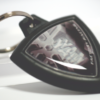 Portachiavi MOTO LOGO YAMAHA in gomma con etichetta bifacciale resinata