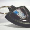 Portachiavi MOTO LOGO BMW in gomma con etichetta bifacciale resinata