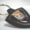 Portachiavi MOTO LOGO KTM in gomma con etichetta bifacciale resinata