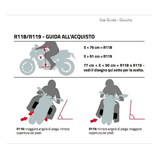 Termoscudo Coprigambe per Moto Tucano Urbano Gaucho R119X