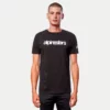 T-Shirt Alpinestars HERITAGE LOGO TEE NERO/BIANCO