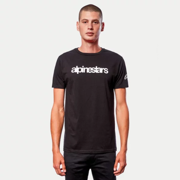 T-Shirt Alpinestars HERITAGE LOGO TEE NERO/BIANCO